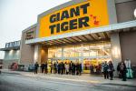 Giant Tiger Vaughan, Ont., employees standing outside the new Giant Tiger location. 