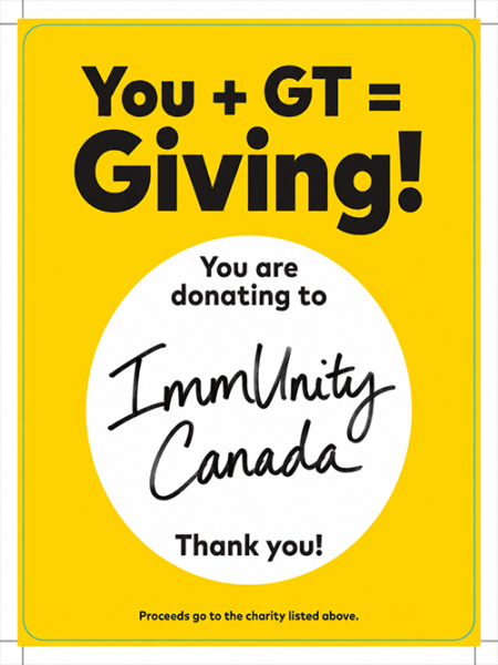 Giant Tiger and ImmUnity Canada Launch Rare But Real